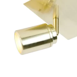 Moderne badkamer spot messing vierkant 2-lichts IP44 - Ducha