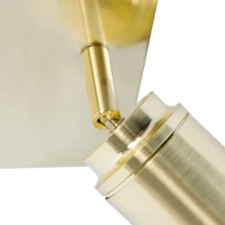 Moderne badkamer spot messing vierkant 2-lichts IP44 - Ducha