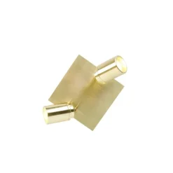 Moderne badkamer spot messing vierkant 2-lichts IP44 - Ducha