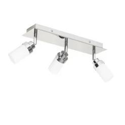 Moderne badkamer spot staal 3-lichts IP44 - Japie