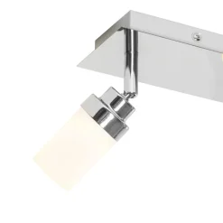 Moderne badkamer spot staal 3-lichts IP44 - Japie