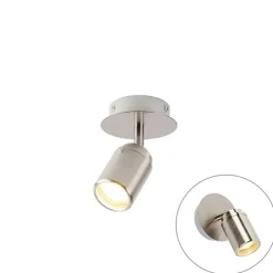 Moderne badkamer spot staal IP44 - Ducha