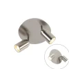 Moderne badkamer spot staal 2-lichts IP44 - Ducha