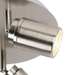 Moderne badkamer spot staal 2-lichts IP44 - Ducha