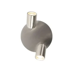 Moderne badkamer spot staal 2-lichts IP44 - Ducha