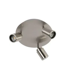 Moderne badkamer spot staal 3-lichts IP44 - Ducha