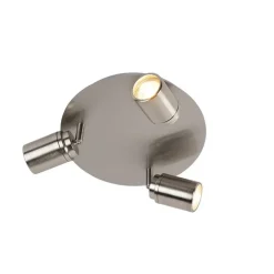 Moderne badkamer spot staal 3-lichts IP44 - Ducha