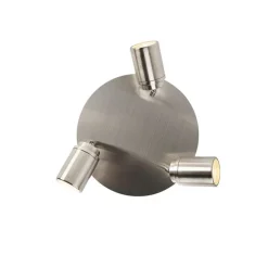Moderne badkamer spot staal 3-lichts IP44 - Ducha