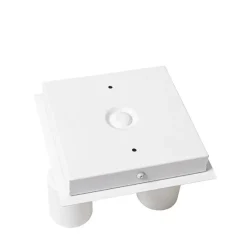 Moderne badkamer spot wit vierkant 2-lichts IP44 - Ducha