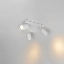 Moderne badkamer spot wit vierkant 3-lichts IP44 - Ducha