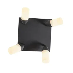 Moderne badkamer spot zwart 4-lichts IP44 - Japie