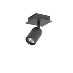 Moderne badkamer spot zwart vierkant IP44 - Ducha