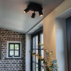 Moderne badkamer spot zwart 3-lichts IP44 - Ducha