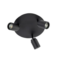 Moderne badkamer spot zwart 3-lichts IP44 - Ducha