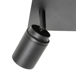 Moderne badkamer spot zwart vierkant 2-lichts IP44 - Ducha