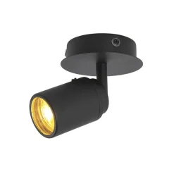 Moderne badkamer spot zwart IP44 - Ducha