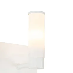 Moderne badkamer wandlamp wit IP44 - Bath