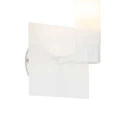 Moderne badkamer wandlamp wit IP44 - Bath