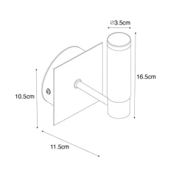 Moderne badkamer wandlamp wit IP44 - Bath