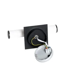 Moderne badkamer wandlamp zwart IP44 2-lichts - Bath