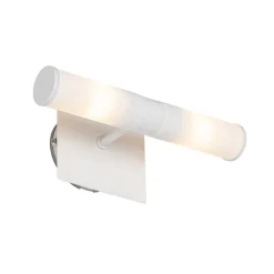 Moderne badkamer wandlamp wit IP44 2-lichts - Bath