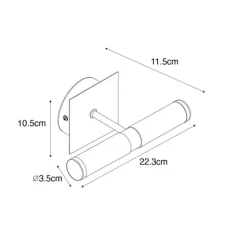 Moderne badkamer wandlamp wit IP44 2-lichts - Bath