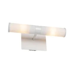 Moderne badkamer wandlamp wit IP44 2-lichts - Bath