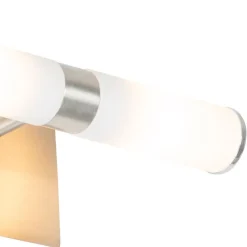 Moderne badkamer wandlamp staal IP44 2-lichts - Bath