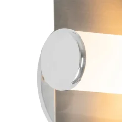 Moderne badkamer wandlamp staal IP44 2-lichts - Bath