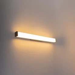 Moderne badkamer wandlamp staal 62 cm IP44 - Cascada