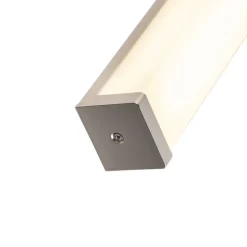 Moderne badkamer wandlamp staal 62 cm IP44 - Cascada