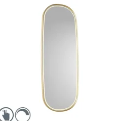 Moderne badkamerspiegel goud incl. LED en touch dimmer - Geraldien