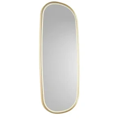 Moderne badkamerspiegel goud incl. LED en touch dimmer - Geraldien