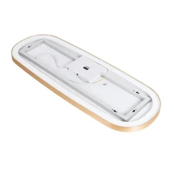 Moderne badkamerspiegel goud incl. LED en touch dimmer - Geraldien