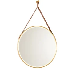 Moderne badkamerspiegel goud incl. LED en touch dimmer - Pien