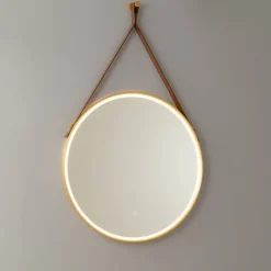 Moderne badkamerspiegel goud incl. LED en touch dimmer - Pien