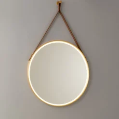 Moderne badkamerspiegel goud incl. LED en touch dimmer - Pien