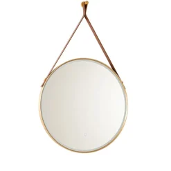 Moderne badkamerspiegel goud incl. LED en touch dimmer - Pien