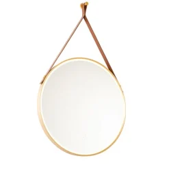 Moderne badkamerspiegel goud incl. LED en touch dimmer - Pien