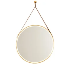 Moderne badkamerspiegel goud incl. LED en touch dimmer - Pien