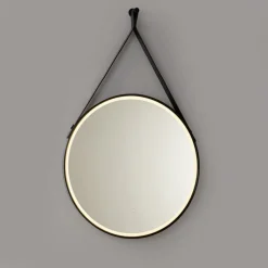 Moderne badkamerspiegel zwart incl. LED en touch dimmer - Pien