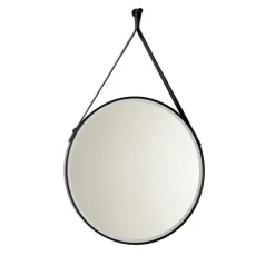 Moderne badkamerspiegel zwart incl. LED en touch dimmer - Pien