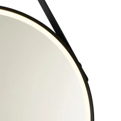 Moderne badkamerspiegel zwart incl. LED en touch dimmer - Pien