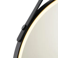 Moderne badkamerspiegel zwart incl. LED en touch dimmer - Pien