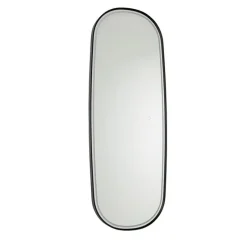 Moderne badkamerspiegel zwart incl. LED en touch dimmer - Geraldien