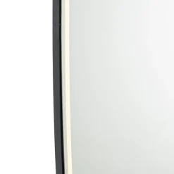 Moderne badkamerspiegel zwart incl. LED en touch dimmer - Geraldien