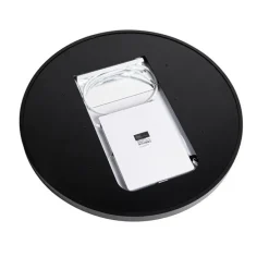 Moderne badkamerspiegel zwart incl. LED en touch dimmer - Pim