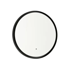 Moderne badkamerspiegel zwart incl. LED en touch dimmer - Pim