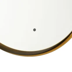 Moderne badkamerspiegel zwart incl. LED en touch dimmer - Pim