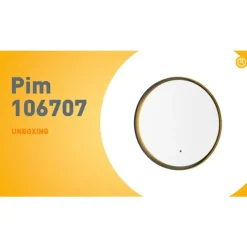 Moderne badkamerspiegel zwart incl. LED en touch dimmer - Pim